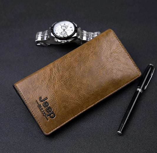 New Trendy SLIM PU Leather Long Wallet For Men and Women Cash And Card Holder.
