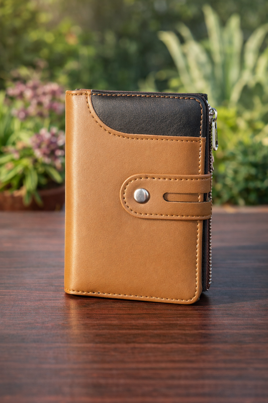 New Trendy PU Leather Pocket Size Wallet For Men Cash And Card Holder.