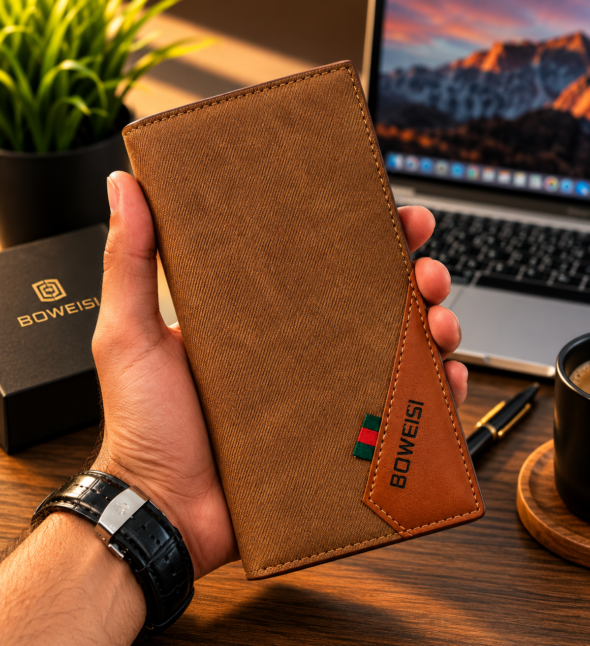 New Trendy PU Leather Premium  Long Wallet For Men And Women Cash And 19 Card Holder Pockets