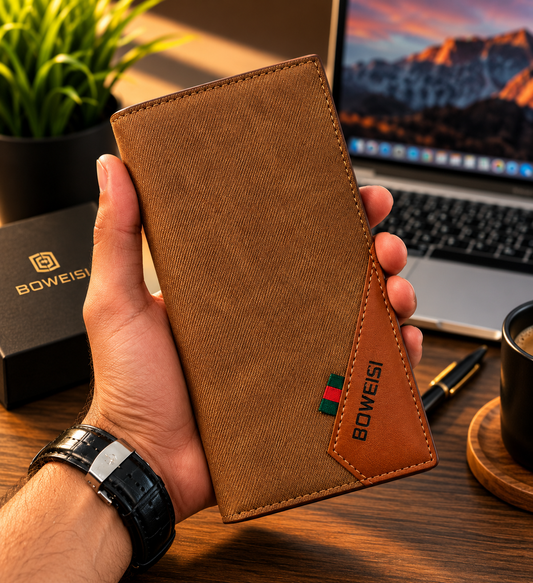 New Trendy PU Leather Premium  Long Wallet For Men And Women Cash And 19 Card Holder Pockets