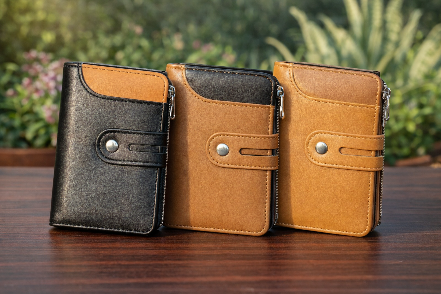 New Trendy PU Leather Pocket Size Wallet For Men Cash And Card Holder.